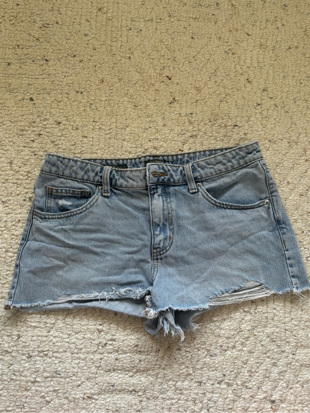 wild fable Light Wash Distressed Denim Shorts